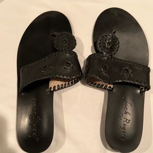 Jack Rogers black sandals